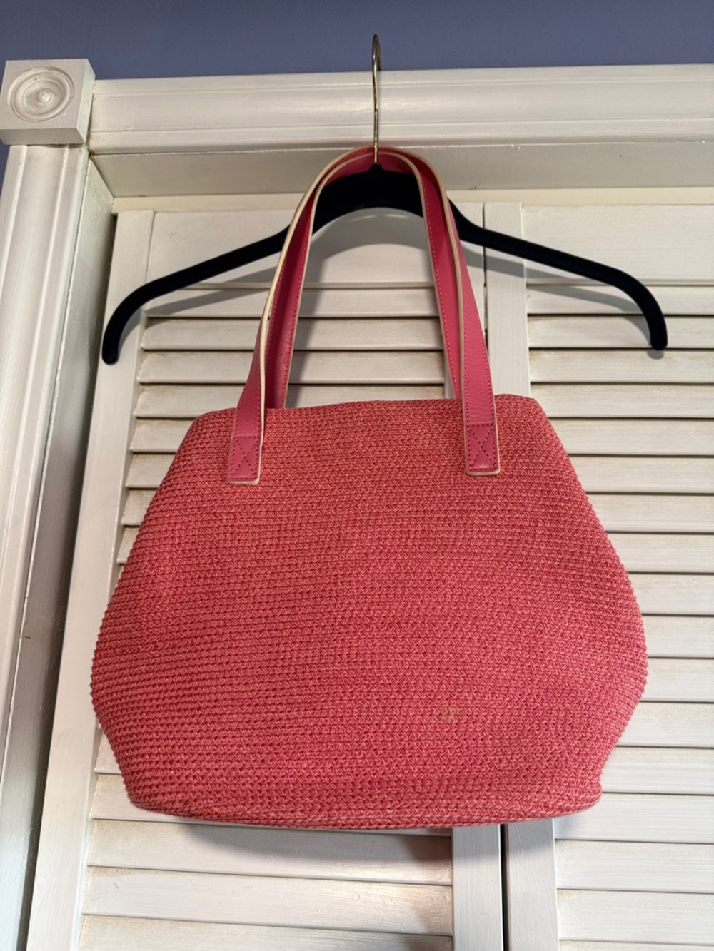 Talbots - Pink Woven Tote Bag
